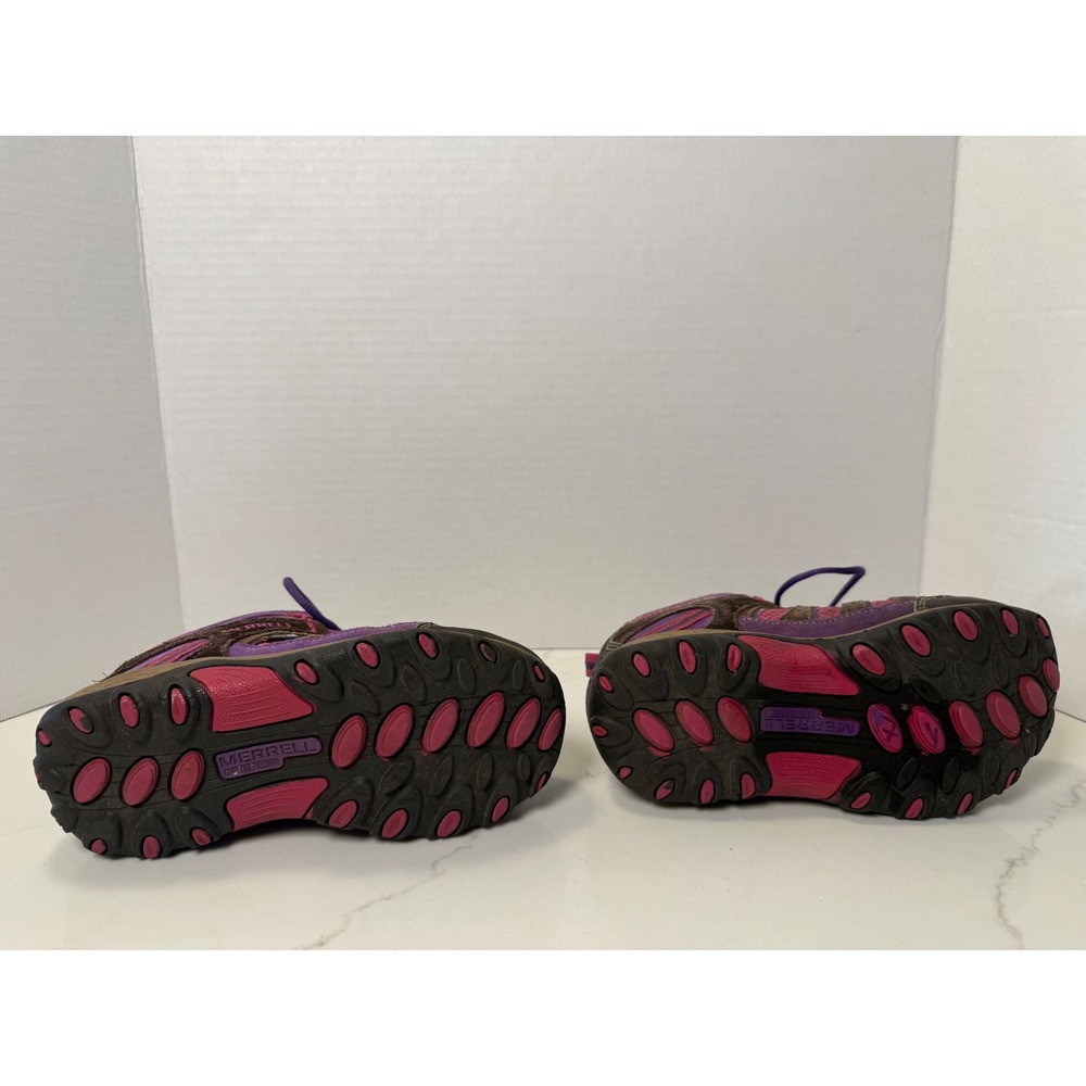 Merrell Kids M-Select DRY Waterproof Hiking Boots Brown Pink Purple MC51952 12.5 - Picture 6 of 8